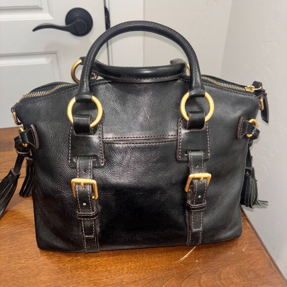 DOONEY & BOURKE BLACK TASSLE Florentine Bristol - Picture 2 of 6